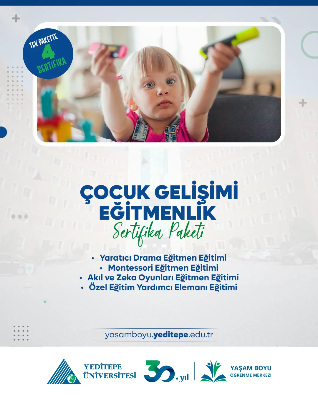 Çocuk Gelişimi Eğitmenlik Sertifika Paketi