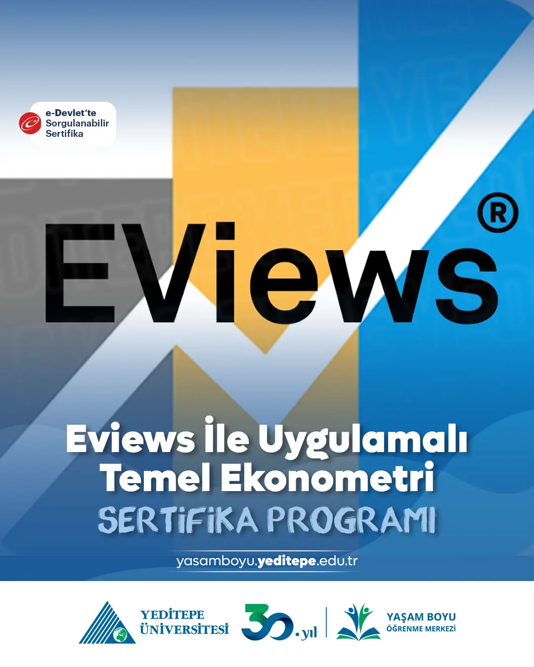Eviews İle Uygulamalı Temel Ekonometri Sertifika Programı