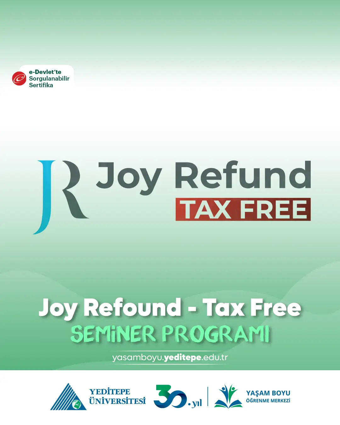 Joy Refound - Tax Free Semineri